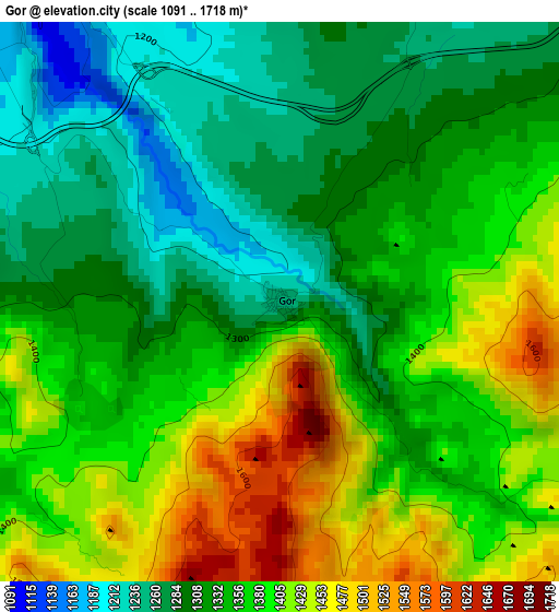 Gor elevation map