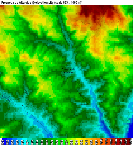 Fresneda de Altarejos elevation map