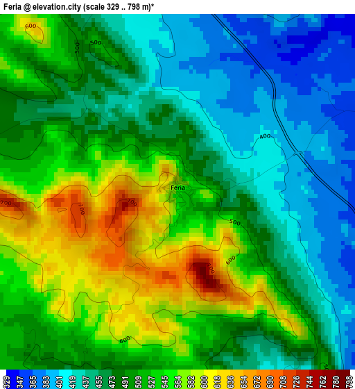 Feria elevation map