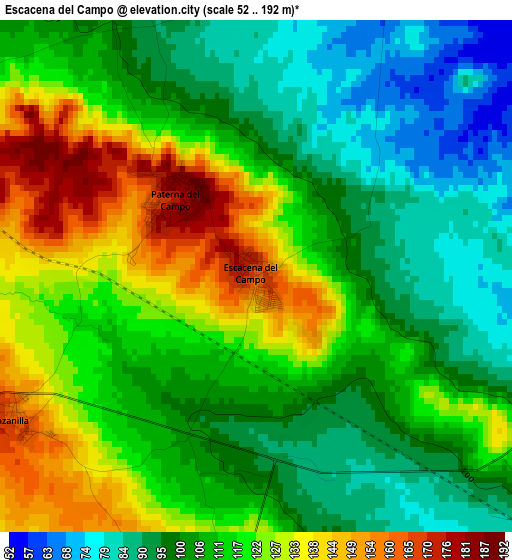 Escacena del Campo elevation map