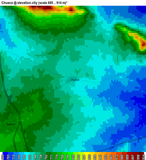 Chueca elevation map