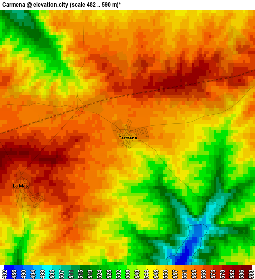 Carmena elevation map