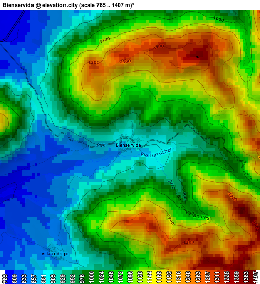 Bienservida elevation map