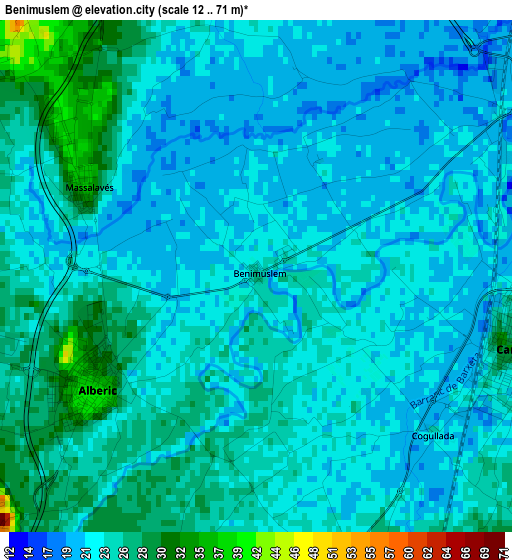 Benimuslem elevation map