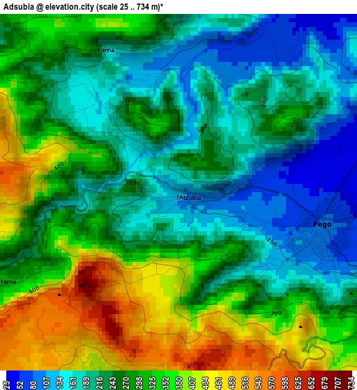 Adsubia elevation map