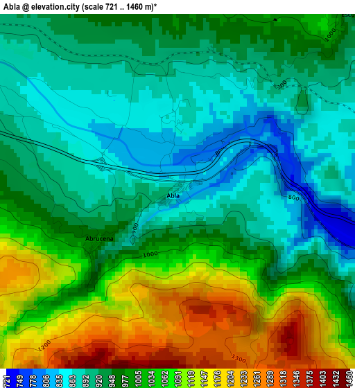 Abla elevation map