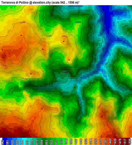 Terranova di Pollino elevation map