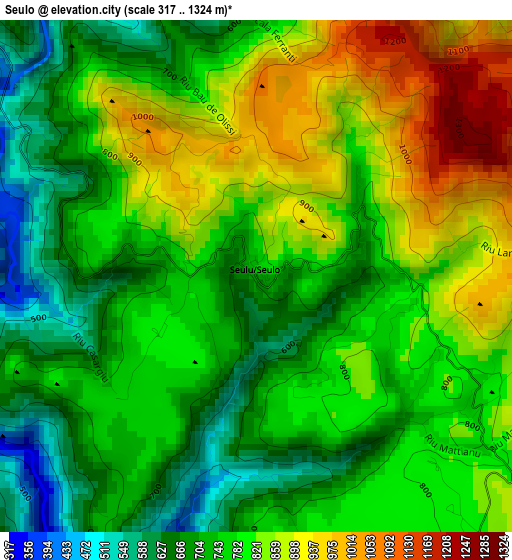 Seulo elevation map