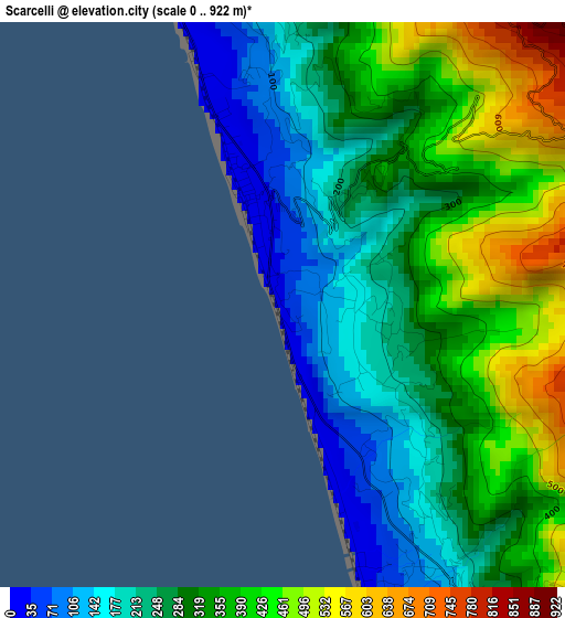 Scarcelli elevation map