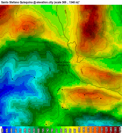 Santo Stefano Quisquina elevation map