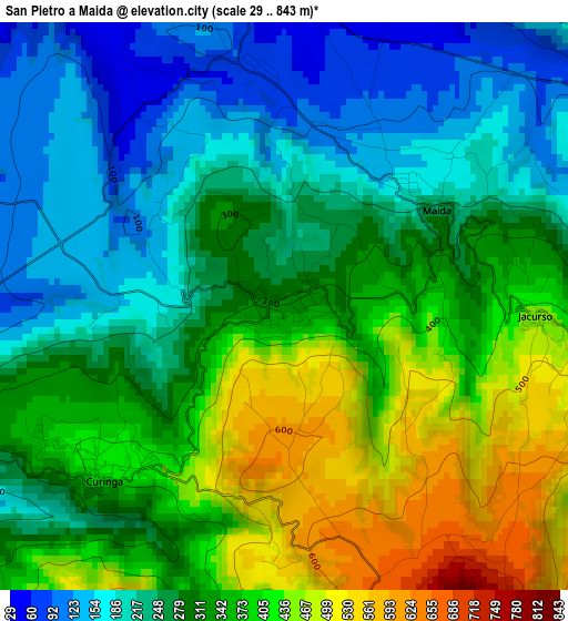 San Pietro a Maida elevation map