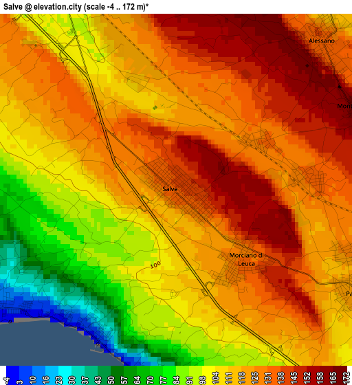 Salve elevation map