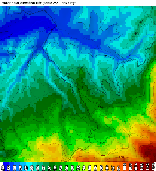 Rotonda elevation map