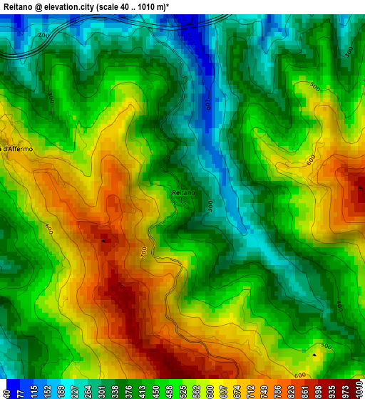 Reitano elevation map