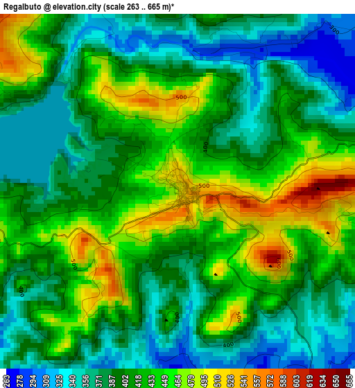 Regalbuto elevation map