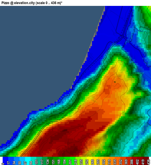 Pizzo elevation map