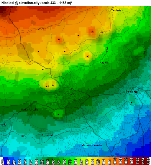 Nicolosi elevation map