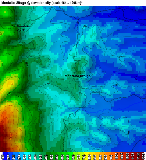 Montalto Uffugo elevation map