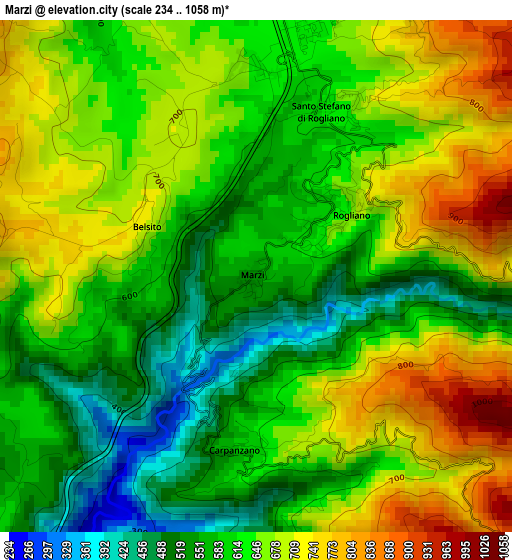 Marzi elevation map