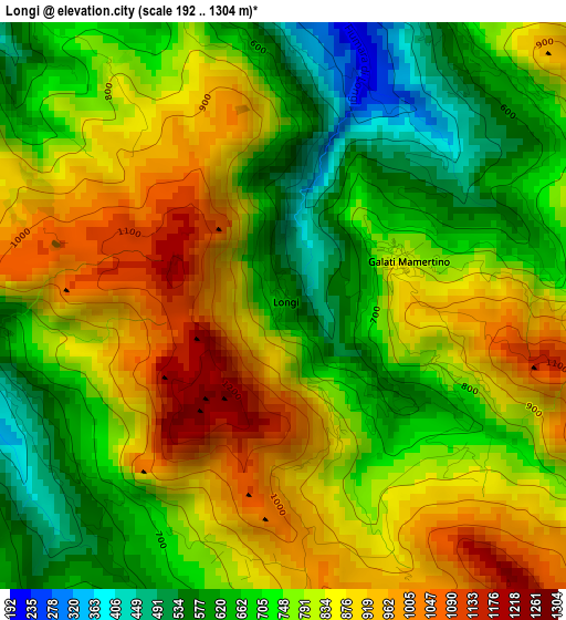 Longi elevation map