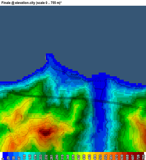 Finale elevation map