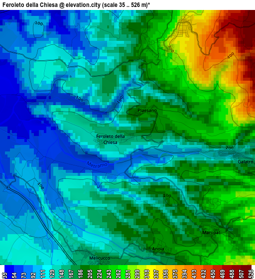 Feroleto della Chiesa elevation map