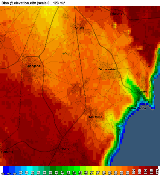 Diso elevation map