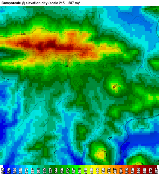 Camporeale elevation map