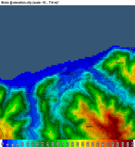 Brolo elevation map