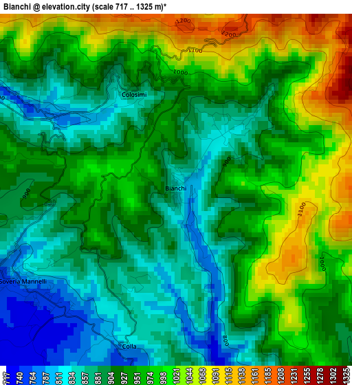 Bianchi elevation map
