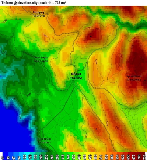 Thérmo elevation map