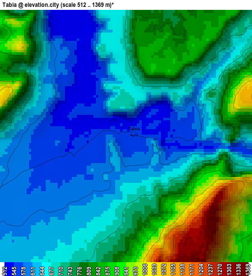 Tabia elevation map