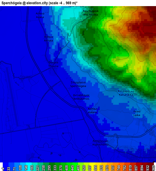 Sperchógeia elevation map