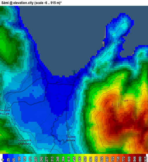 Sámi elevation map