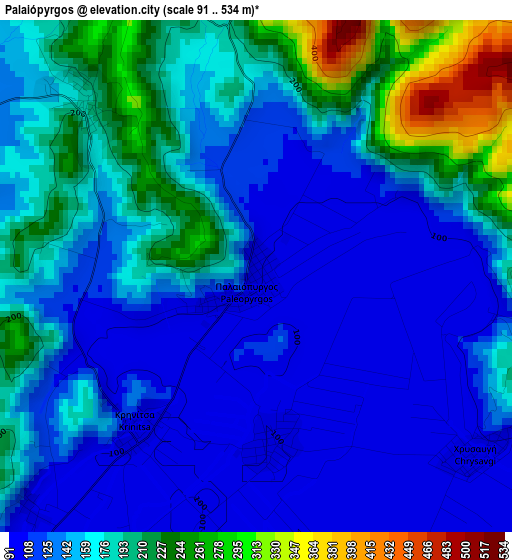 Palaiópyrgos elevation map