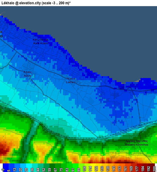 Lékhaio elevation map