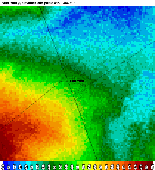 Buni Yadi elevation map