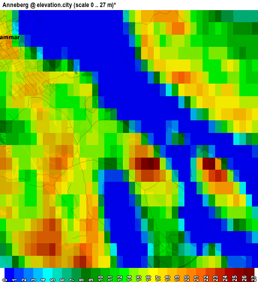 Anneberg elevation map