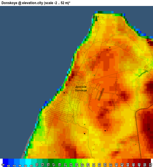 Donskoye elevation map