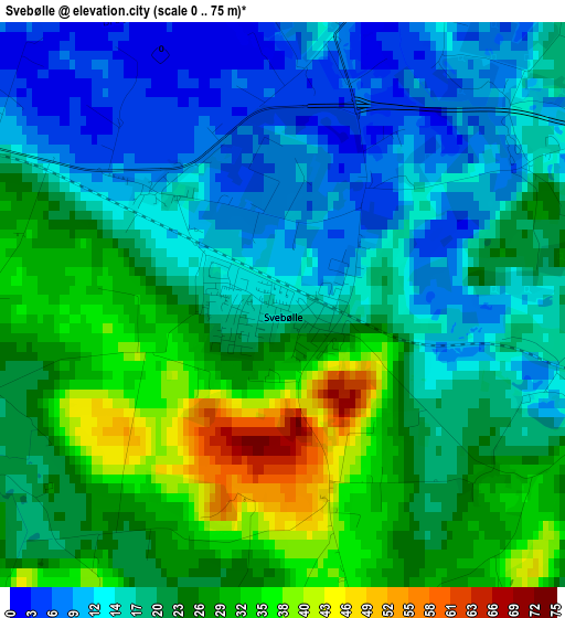 Svebølle elevation map