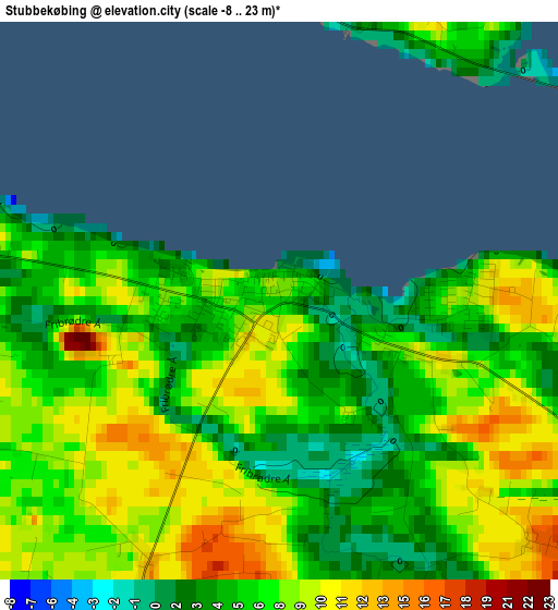 Stubbekøbing elevation map