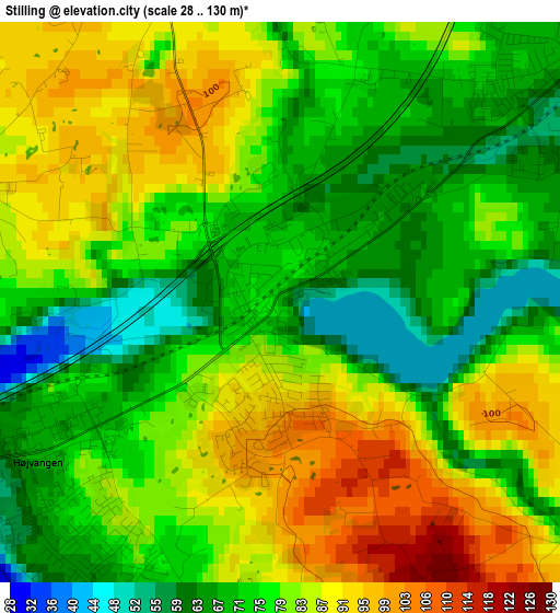 Stilling elevation map