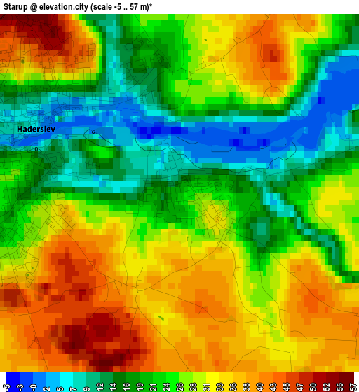 Starup elevation map