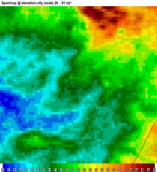 Spentrup elevation map