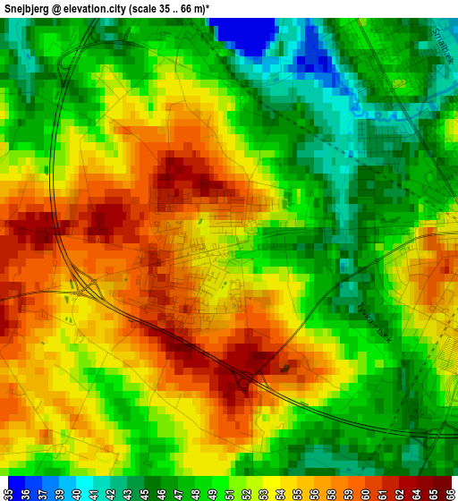 Snejbjerg elevation map