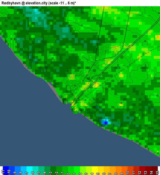 Rødbyhavn elevation map