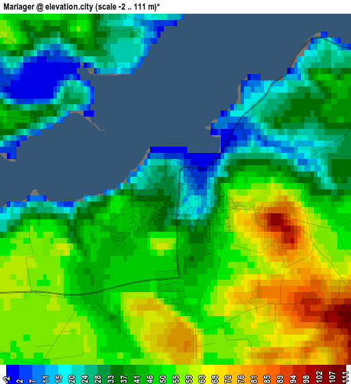 Mariager elevation map