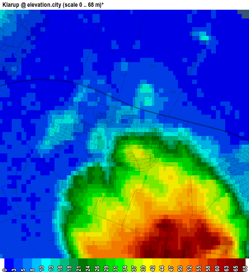 Klarup elevation map