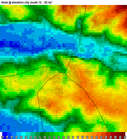 Gram elevation map