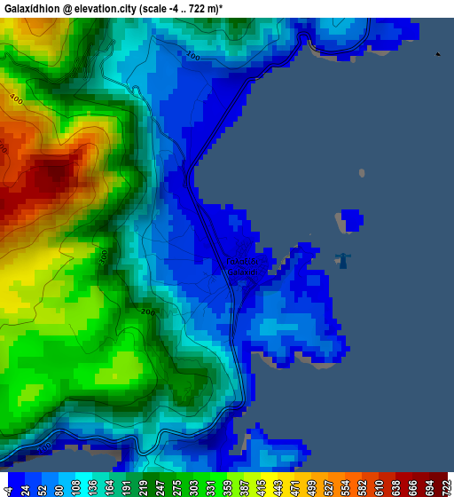 Galaxídhion elevation map